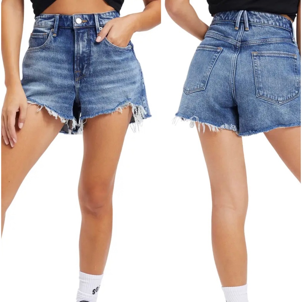Good American Blue Jean Shorts